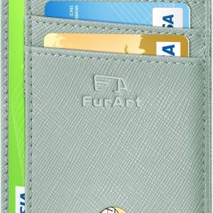 FurArt Slim Minimalist Wallet. Front Pocket Wallets. RFID Blocking. Credit Card Holder for Men-Seaweed : Clothing. Shoes & Jewelry
