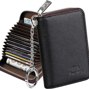 FurArt Zipper Wallet Women. RFID Blocking Credit Card Wallet. Business Card Holder. Compact Size KeyChain Wallet : Clothing. Shoes & Jewelry