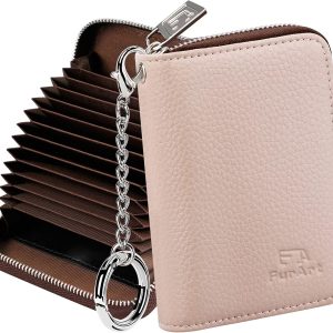 FurArt Zipper Wallet Women. RFID Blocking Credit Card Wallet. Business Card Holder. Compact Size KeyChain Wallet : Clothing. Shoes & Jewelry