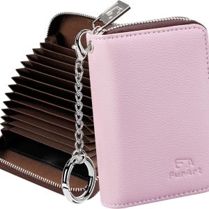 FurArt Zipper Wallet Women. RFID Blocking Credit Card Wallet. Business Card Holder. Compact Size KeyChain Wallet : Clothing. Shoes & Jewelry