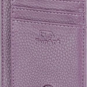 FurArt Slim Minimalist Wallet. Front Pocket Wallets. RFID Blocking. Credit Card Holder for Men-Lavender : Clothing. Shoes & Jewelry