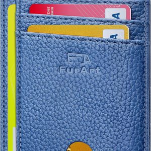 FurArt Slim Minimalist Wallet. Front Pocket Wallets. RFID Blocking. Credit Card Holder for Men-Ocean Blue : Clothing. Shoes & Jewelry