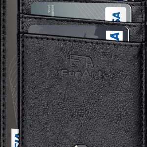 FurArt Slim Minimalist Wallet. Front Pocket Wallets. RFID Blocking. Credit Card Holder for Men-Black : Clothing. Shoes & Jewelry